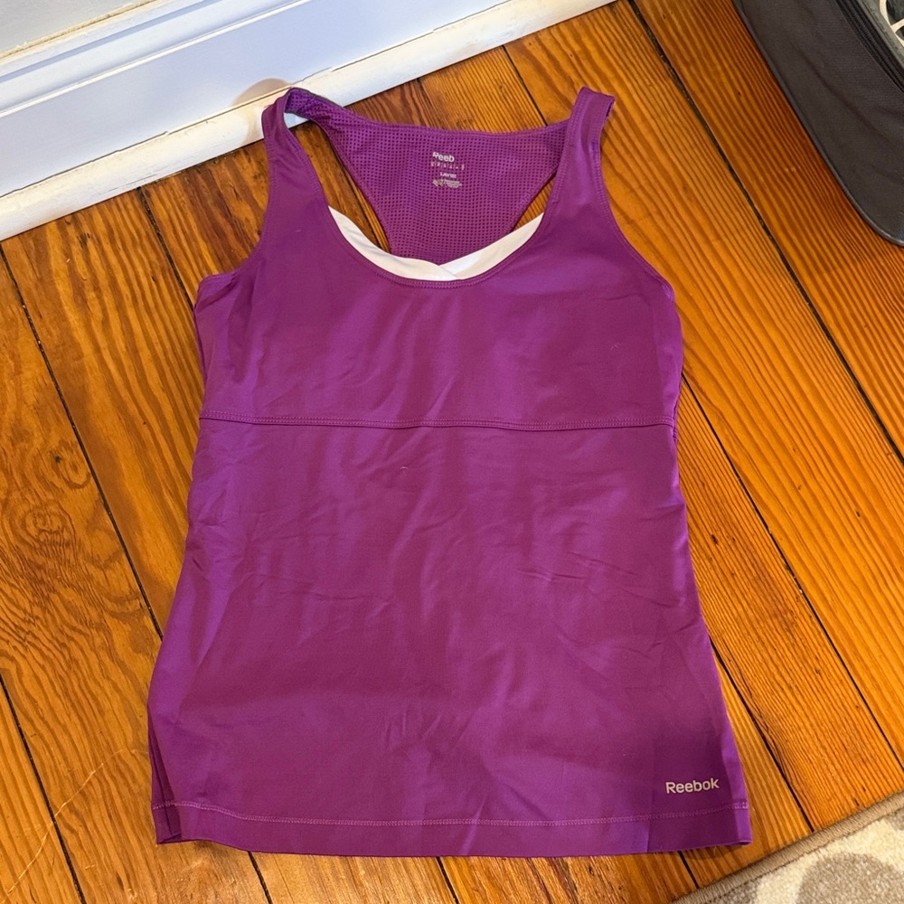 Reebok Women's Vibrant Purple Tank Top